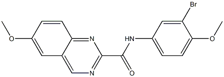 N-(4-Methoxy-3-bromophenyl)-6-methoxyquinazoline-2-carboxamide Struktur