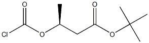 (3S)-3-(Chloroformyloxy)butanoic acid 1,1-dimethylethyl ester Struktur