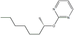 (+)-2-[[(S)-1-Methylheptyl]oxy]pyrimidine Struktur