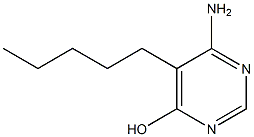 6-Amino-5-pentyl-4-pyrimidinol Struktur