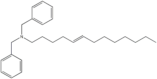 (5-Tridecenyl)dibenzylamine Struktur