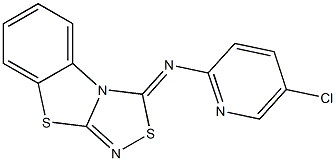 3-(5-Chloro-2-pyridinyl)imino[1,2,4]thiadiazolo[3,4-b]benzothiazole Struktur