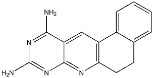 9,11-Diamino-5,6-dihydro-7,8,10-triazabenz[a]anthracene Struktur