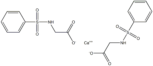 Bis(phenylsulfonylaminoacetic acid)calcium salt Struktur