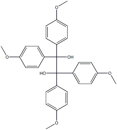 Tetrakis(4-methoxyphenyl)-1,2-ethanediol Struktur