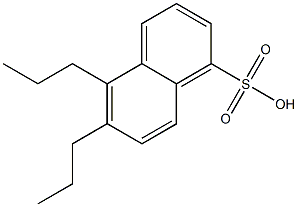 5,6-Dipropyl-1-naphthalenesulfonic acid Struktur