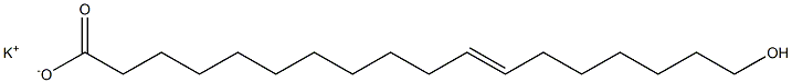 (E)-18-Hydroxy-11-octadecenoic acid potassium salt Struktur