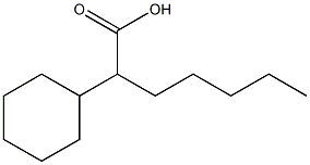 2-Cyclohexylheptanoic acid Struktur