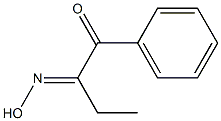 2-(Hydroxyimino)1-phenyl-1-butanone Struktur