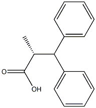 [R,(+)]-2-Methyl-3,3-diphenylpropionic acid Struktur