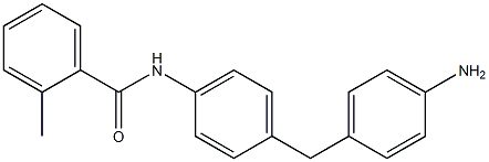 4-[4-[(2-Methylbenzoyl)amino]benzyl]aniline Struktur