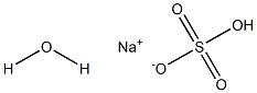 Sodium hydrogensulfate hydrate Struktur