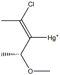 (+)-Chloro[(Z)-1-[(R)-1-methoxyethyl]-1-propenyl] mercury(II) Struktur