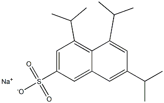 4,5,7-Triisopropyl-2-naphthalenesulfonic acid sodium salt Struktur