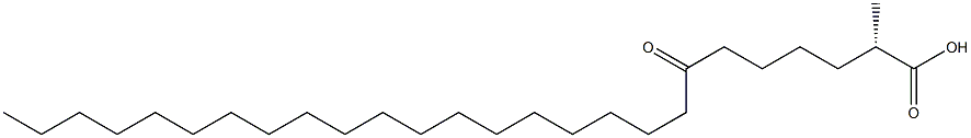 [S,(+)]-2-Methyl-7-oxohexacosanoic acid Struktur