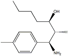 (1R,2R,3R)-1-Amino-2-methyl-1-(p-tolyl)heptan-3-ol Struktur