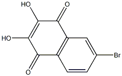 2,3-Dihydroxy-6-bromo-1,4-naphthoquinone Struktur