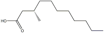 [S,(-)]-3-Methylundecanoic acid Struktur