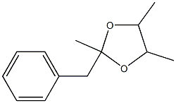 2-Benzyl-2,4,5-trimethyl-1,3-dioxolane Struktur