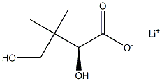 (S)-2,4-Dihydroxy-3,3-dimethylbutyric acid lithium salt Struktur