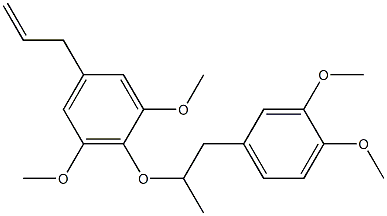 5-Allyl-1,3-dimethoxy-2-[[1-methyl-2-(3,4-dimethoxyphenyl)ethyl]oxy]benzene Struktur