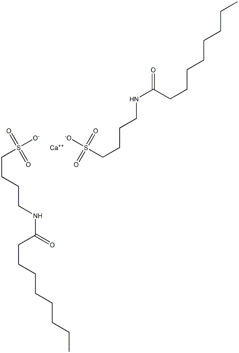 Bis(4-nonanoylamino-1-butanesulfonic acid)calcium salt Struktur