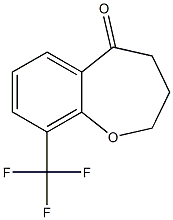 9-(Trifluoromethyl)-3,4-dihydro-1-benzoxepin-5(2H)-one Struktur