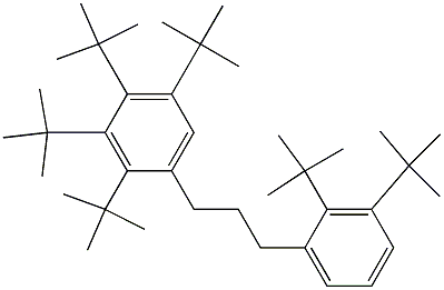 1-(2,3,4,5-Tetra-tert-butylphenyl)-3-(2,3-di-tert-butylphenyl)propane Struktur