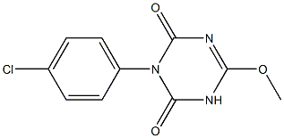 3-(4-Chlorophenyl)-6-methoxy-1,3,5-triazine-2,4(1H,3H)-dione Struktur