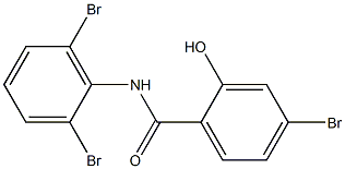 2',4,6'-Tribromo-2-hydroxybenzanilide Struktur