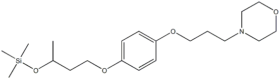 4-[3-[4-(3-Trimethylsilyloxybutoxy)phenoxy]propyl]morpholine Struktur