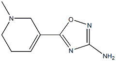 3-Amino-5-[(1,2,5,6-tetrahydro-1-methylpyridin)-3-yl]-1,2,4-oxadiazole Struktur