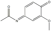 4-Acetylimino-2-methoxy-2,5-cyclohexadien-1-one Struktur