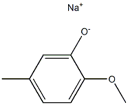 Sodium 2-methoxy-5-methylphenolate Struktur