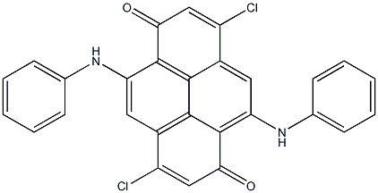 3,8-Dichloro-5,10-bis(phenylamino)pyrene-1,6-dione Struktur