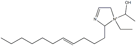 1-Ethyl-1-(1-hydroxyethyl)-2-(4-undecenyl)-3-imidazoline-1-ium Struktur