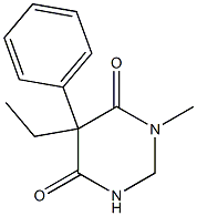 5-Ethyl-5-phenyl-2,5-dihydro-1-methylpyrimidine-4,6(1H,3H)-dione Struktur