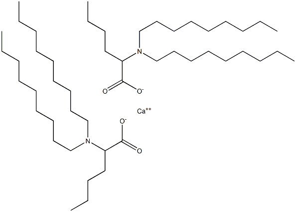 Bis[2-(dinonylamino)hexanoic acid]calcium salt Struktur