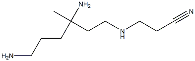 3,6-Diamino-1-(2-cyanoethylamino)-3-methylhexane Struktur