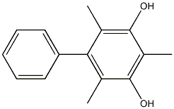 2,4,6-Trimethyl-5-phenylbenzene-1,3-diol Struktur