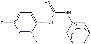 1-(1-Adamantyl)-3-(4-fluoro-2-methylphenyl)guanidine Struktur