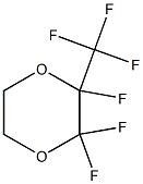 2,3,3-Trifluoro-2-(trifluoromethyl)-1,4-dioxane Struktur