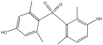 3,4'-Dihydroxy-2,2',6,6'-tetramethyl[sulfonylbisbenzene] Struktur