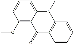 10-Methyl-1-methoxyacridine-9(10H)-one Struktur