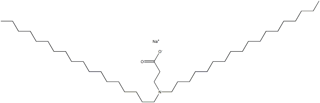 3-(Dioctadecylamino)propanoic acid sodium salt Struktur