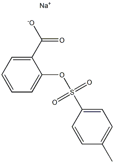 2-[(4-Methylphenyl)sulfonyloxy]benzoic acid sodium salt Struktur