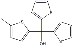 Bis(2-thienyl)(5-methyl-2-thienyl)methanol Struktur