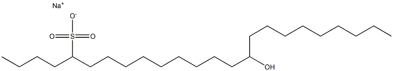 15-Hydroxytetracosane-5-sulfonic acid sodium salt Struktur