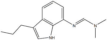 7-[[(Dimethylamino)methylene]amino]-3-propyl-1H-indole Struktur