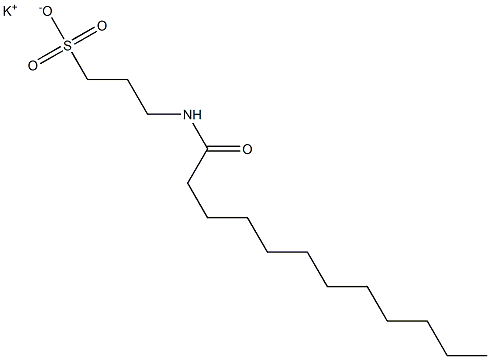 3-Dodecanoylamino-1-propanesulfonic acid potassium salt Struktur